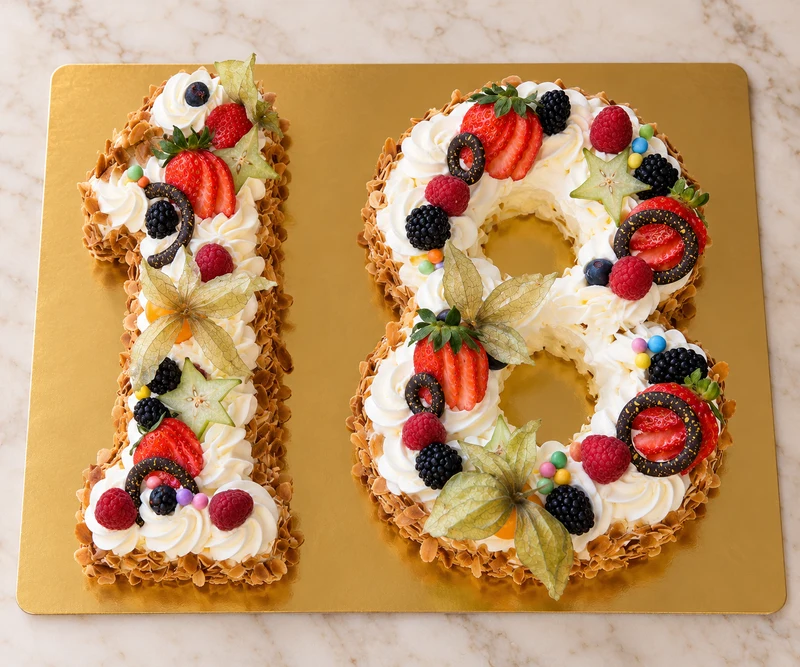 Number cake 18