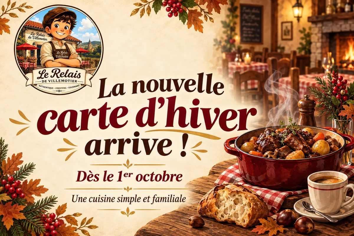 La nouvelle carte d’hiver arrive au Relais !